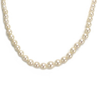 Collier d'occasion or 750 jaune perles de culture du Japon 43 cm