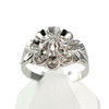 Bague d'occasion or 750 blanc diamant - vue V1