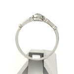 Bague d'occasion or 750 blanc diamants - vue 3