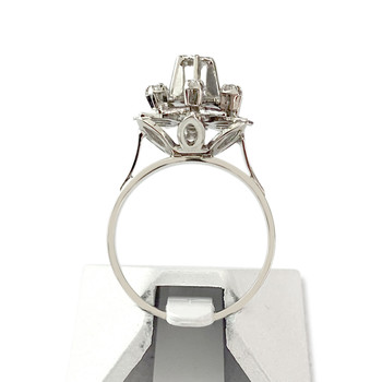 Tweedehands goud 750 witte diamanten ring