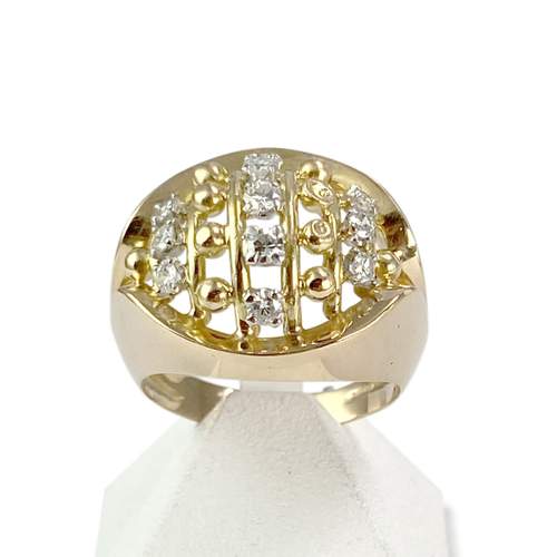 Bague d'occasion or 750 jaune diamants