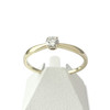 Solitaire d'occasion or 750 jaune diamant synthétique - vue V1