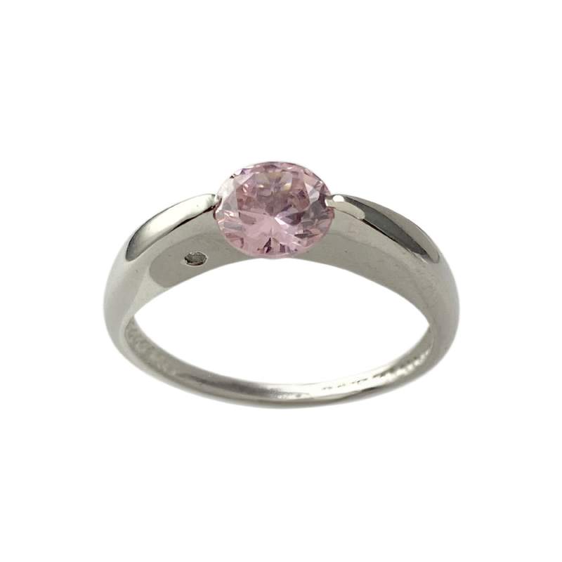 Bague d'occasion or 750 blanc zirconias - vue 1