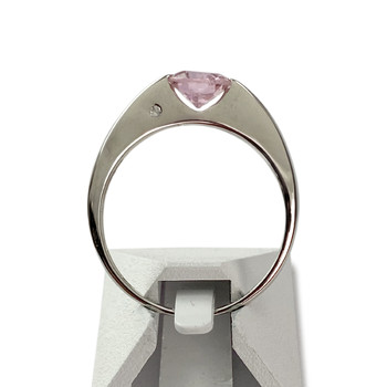 Bague d'occasion or 750 blanc zirconias