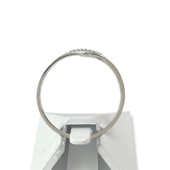 Bague d'occasion or 375 blanc diamants