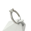 Bague d'occasion or 750 blanc diamants - vue V3