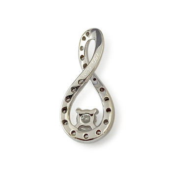 Pendentif d'occasion or 750 blanc diamants