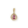 Pendentif d'occasion or 750 jaune rubis - vue V2