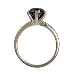 Bague d'occasion or 585 blanc diamant noir traité - vue 3