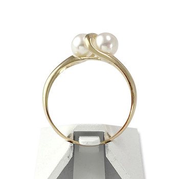 Bague d'occasion or 750 jaune perles de culture