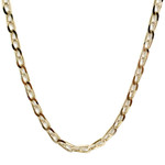Pre-owned 750 yellow gold necklace with marine-style links, 70 cm - view 1