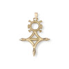 Pendentif d'occasion or 750 jaune - vue V2