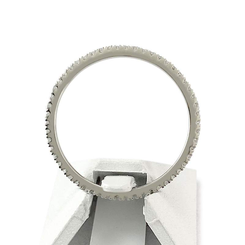 Bague d'occasion or 750 blanc diamants - vue 3