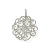 Pendentif d'occasion or 750 blanc diamants - vue V1