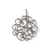 Pendentif d'occasion or 750 blanc diamants - vue V2