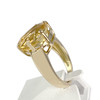 Bague d'occasion or 750 jaune citrine coeur - vue V2