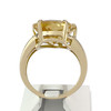 Bague d'occasion or 750 jaune citrine coeur - vue V3