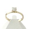 Solitaire d'occasion or 750 jaune diamant 0,25 carat - vue V1