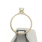 Secondhand solitaire gold 750 yellow diamond 0.25 carat - view 3
