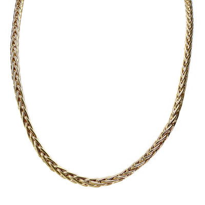 Collier d'occasion or 750 jaune maille palmier 47 cm