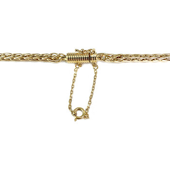 Collier d'occasion or 750 jaune maille palmier 47 cm