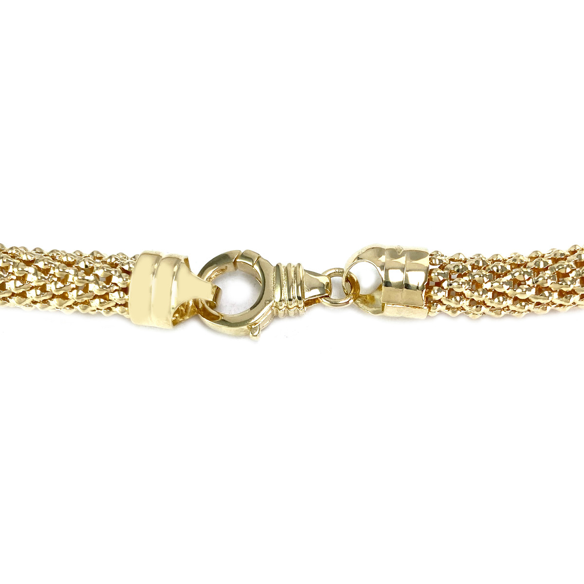 Collier d'occasion or 750 jaune zirconias 42 cm - vue 3