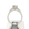 Bague d'occasion or 750 blanc diamants - vue V3