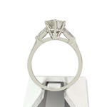 Bague d'occasion or 750 blanc diamants - vue 3