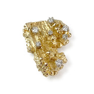 Pendentif d'occasion or 750 jaune diamants