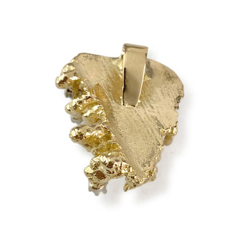 Tweedehands gouden hanger 750 gele diamanten