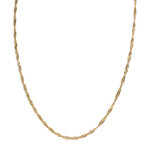 Collier d'occasion or 750 jaune maille torsadée 50cm - vue 1