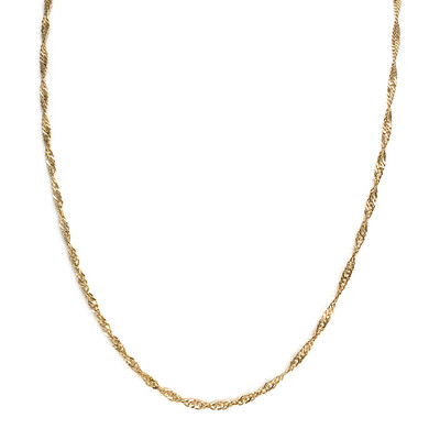 Collier d'occasion or 750 jaune maille torsadée 50cm - vue 1