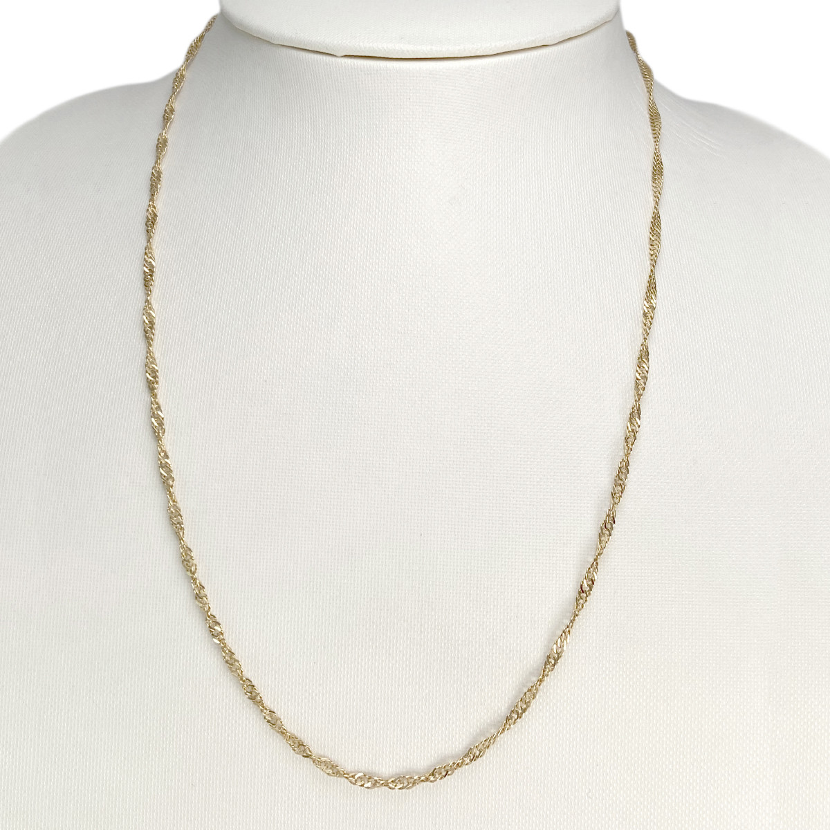 Collier d'occasion or 750 jaune maille torsadée 50cm - vue 2