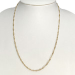 Collier d'occasion or 750 jaune maille torsadée 50cm - vue 2