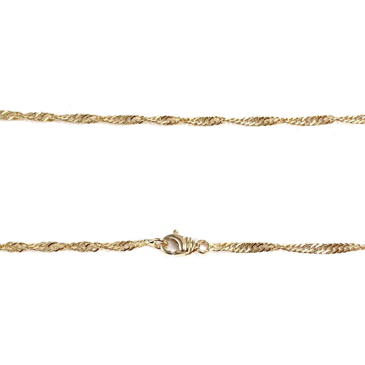 Collier d'occasion or 750 jaune maille torsadée 50cm - vue 3