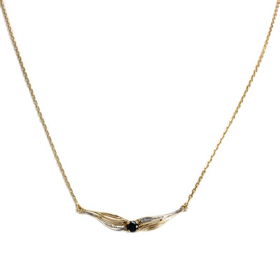 Collier d'occasion or 750 jaune saphir, 41cm - vue 1
