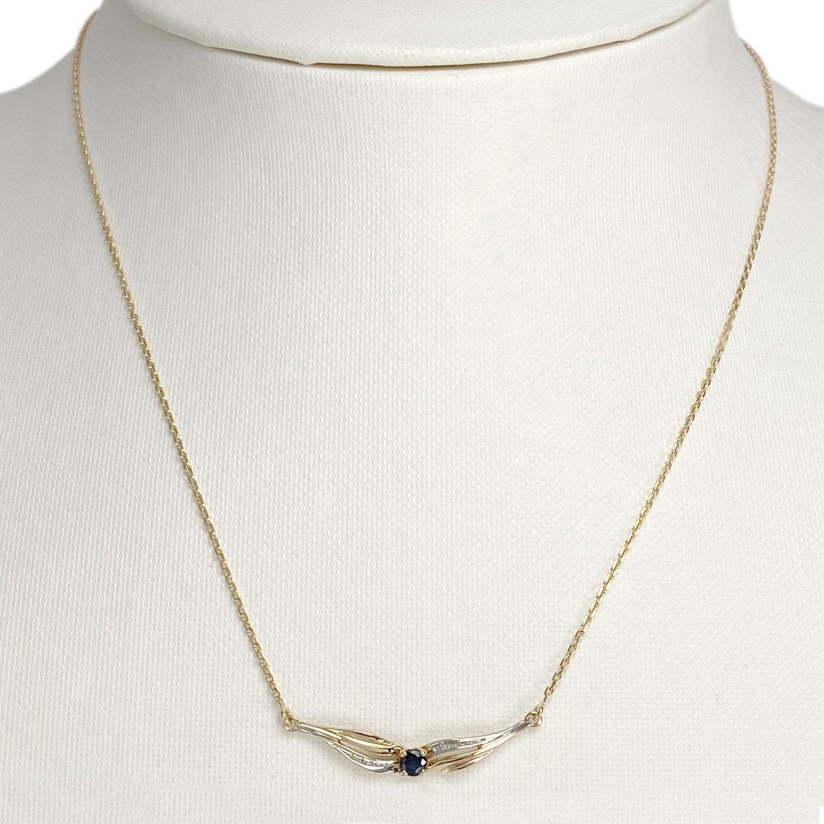 Collier d'occasion or 750 jaune saphir, 41cm - vue 2