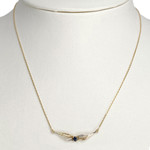 Collier d'occasion or 750 jaune saphir, 41cm - vue 2