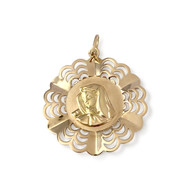 Pendentif d'occasion or 750 jaune médaille