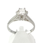 Bague d'occasion or 750 blanc diamant - vue 1