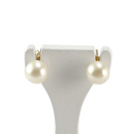 Boucles d'oreilles d'occasion or 750 jaune perle de culture