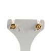 Boucles d'oreilles d'occasion or 750 jaune perle de culture - vue V3