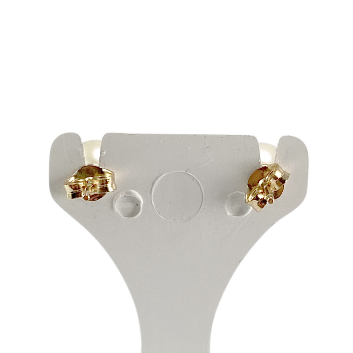 Boucles d'oreilles d'occasion or 750 jaune perle de culture - vue 3