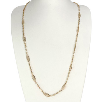 Collier d'occasion or 750 jaune maille filigranée 74cm