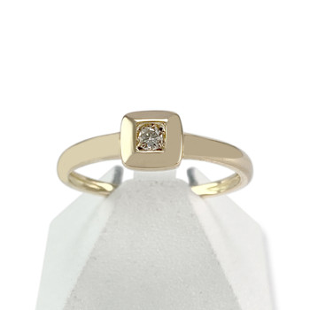 Bague d'occasion or 750 jaune diamant