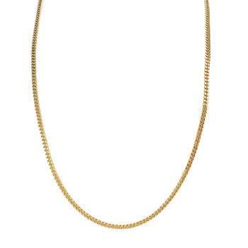 Collier d'occasion or 750 jaune maille gourmette 56cm