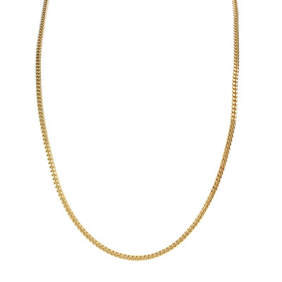 Collier d'occasion or 750 jaune maille gourmette 56cm