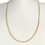 Collier d'occasion or 750 jaune maille gourmette 56cm - vue 2