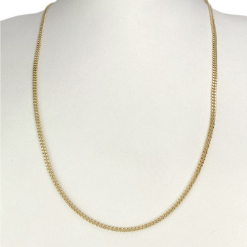 Collier d'occasion or 750 jaune maille gourmette 56cm