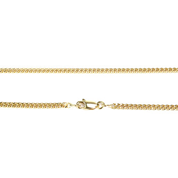 Collier d'occasion or 750 jaune maille gourmette 56cm